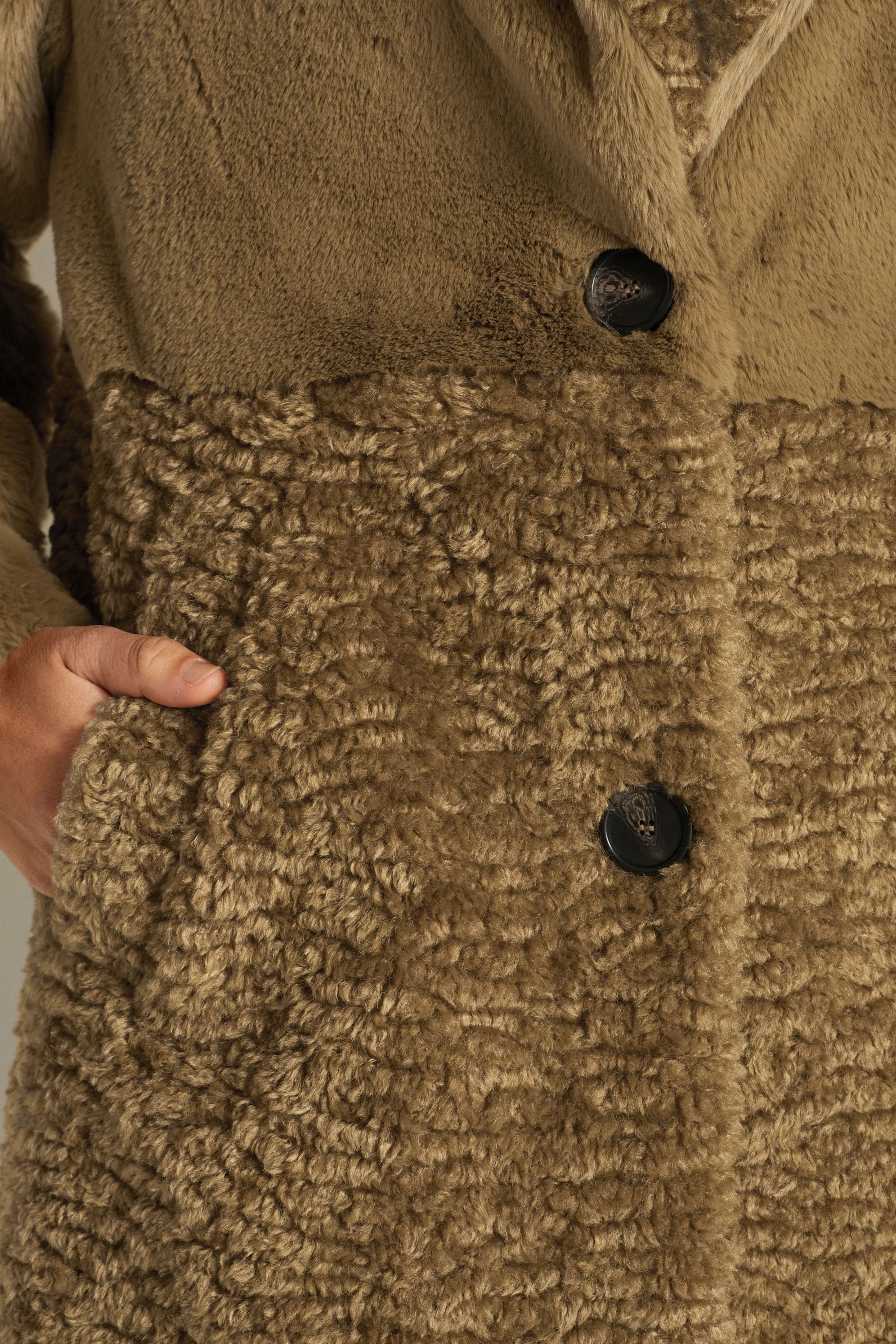 Next green fur coat cheap