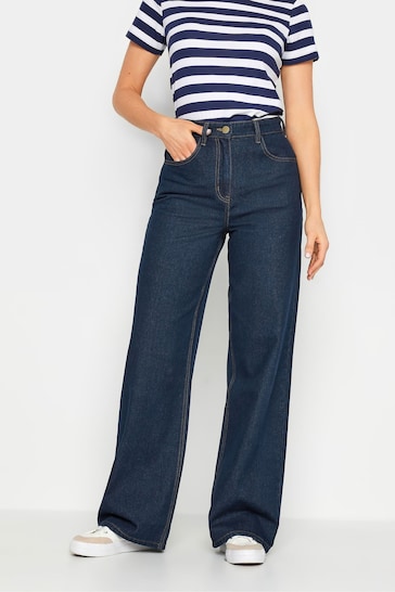 Long Tall Sally Blue Dark Wide Leg Jeans