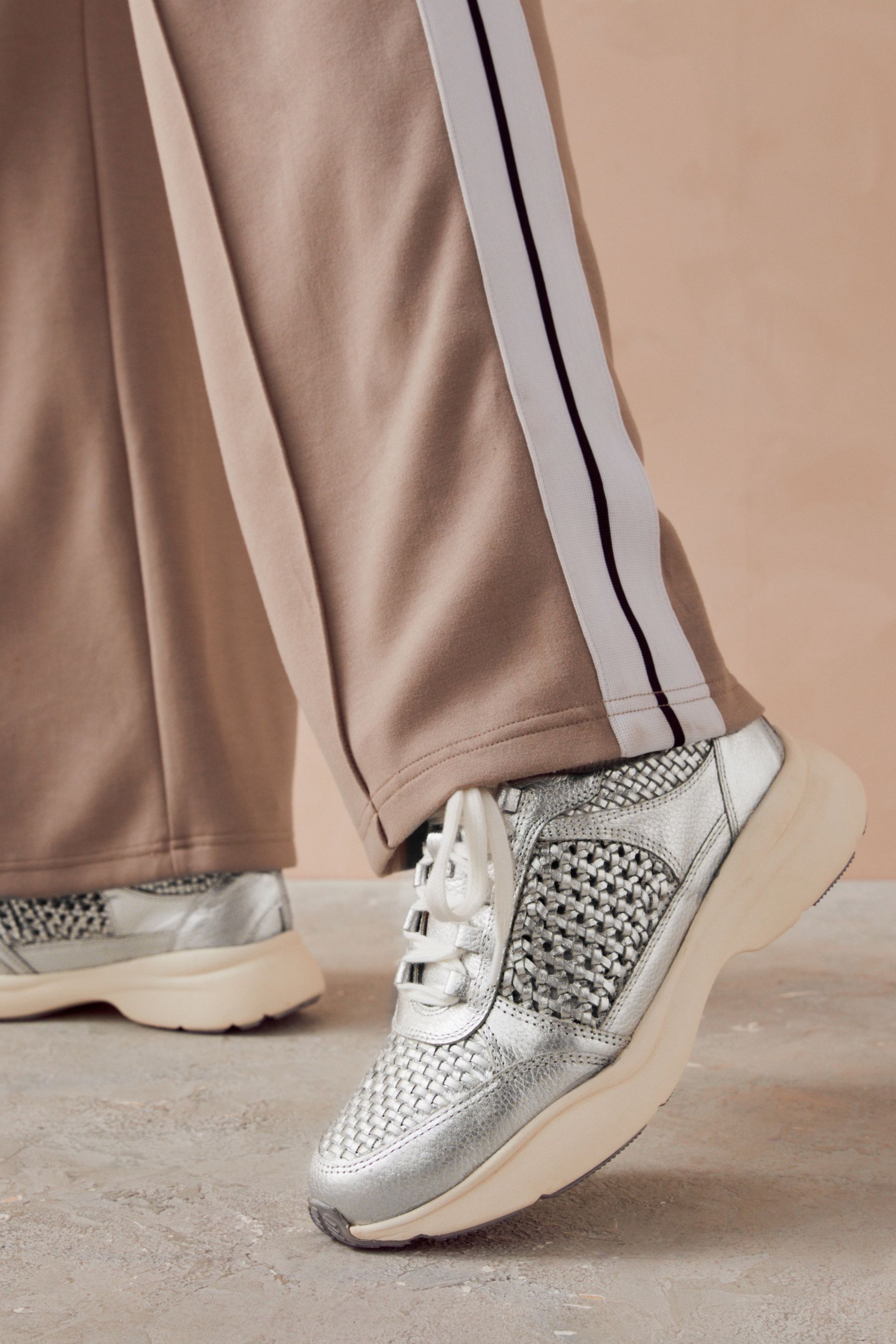 Next silver trainers new arrivals