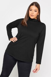 Yours Curve Black Turtle Neck Top 2 Pack - Image 4 of 5