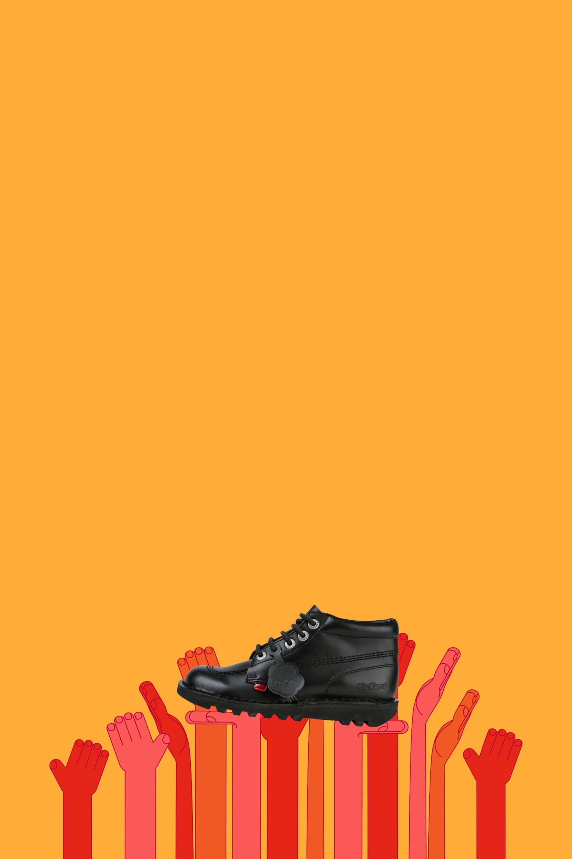 Kickers® Black Kick Hi Shoe - Image 3 of 10