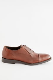 Brown Leather Oxford Toecap Shoes - Image 2 of 6