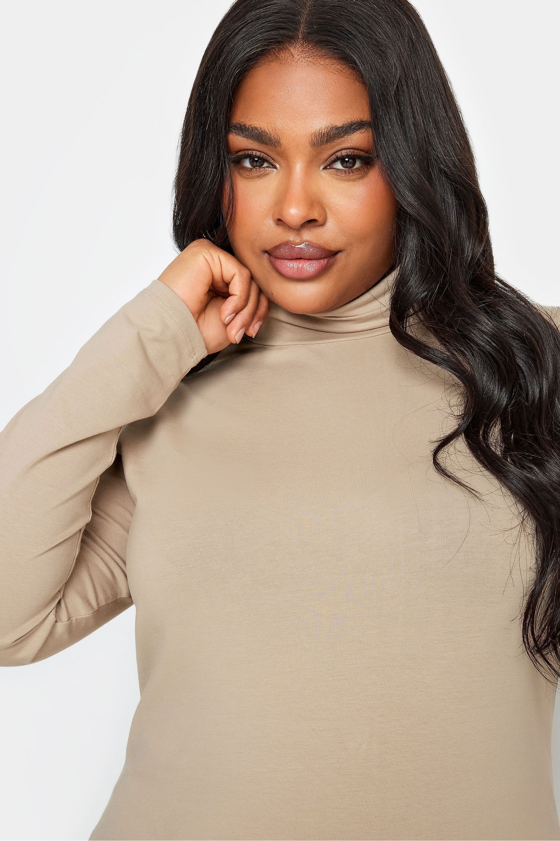 Buy Yours Curve Natural Turtle Neck Jumper from Next Luxembourg