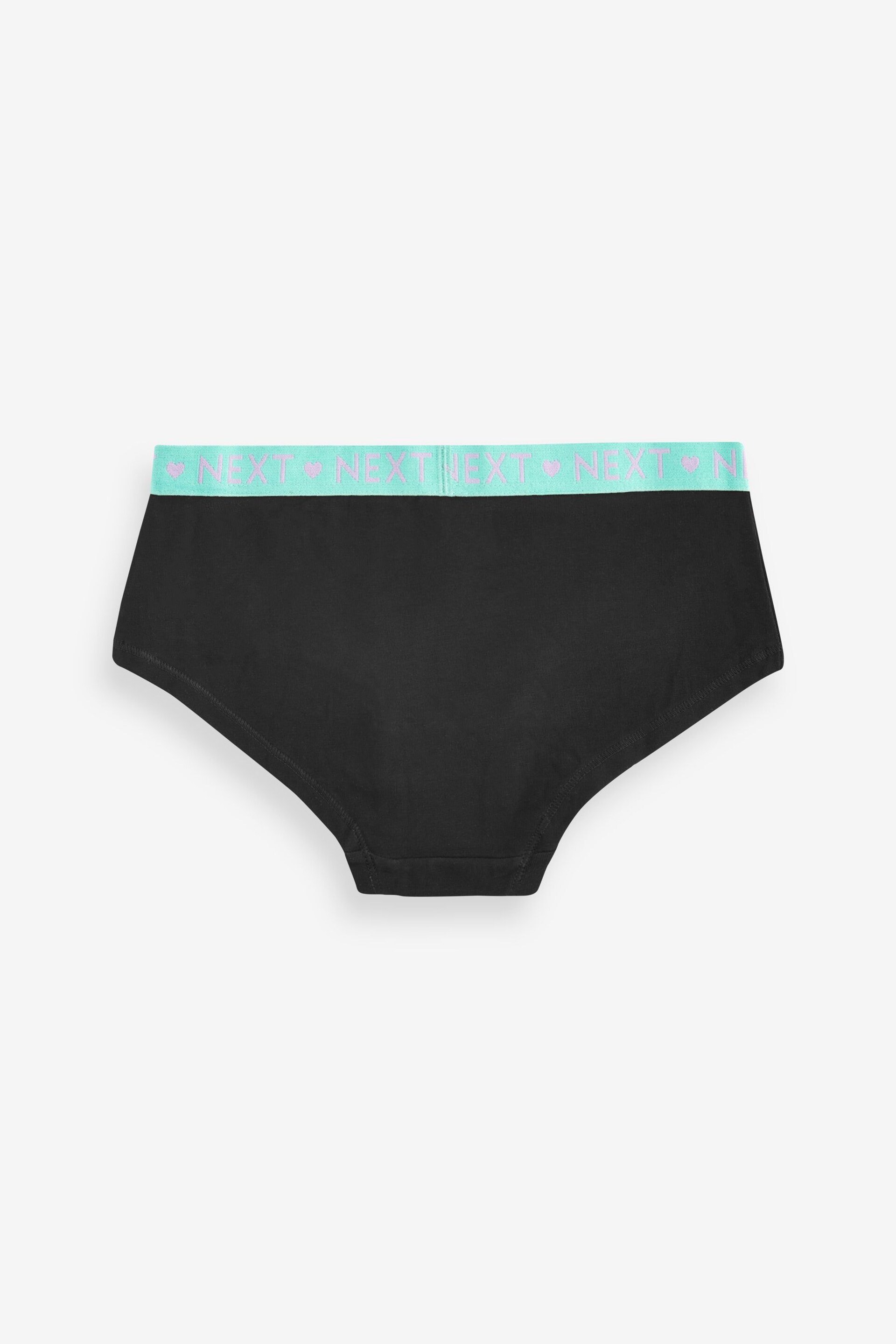 Black Bright Waistband Hipster 10 Pack (2-16yrs) - Image 11 of 12