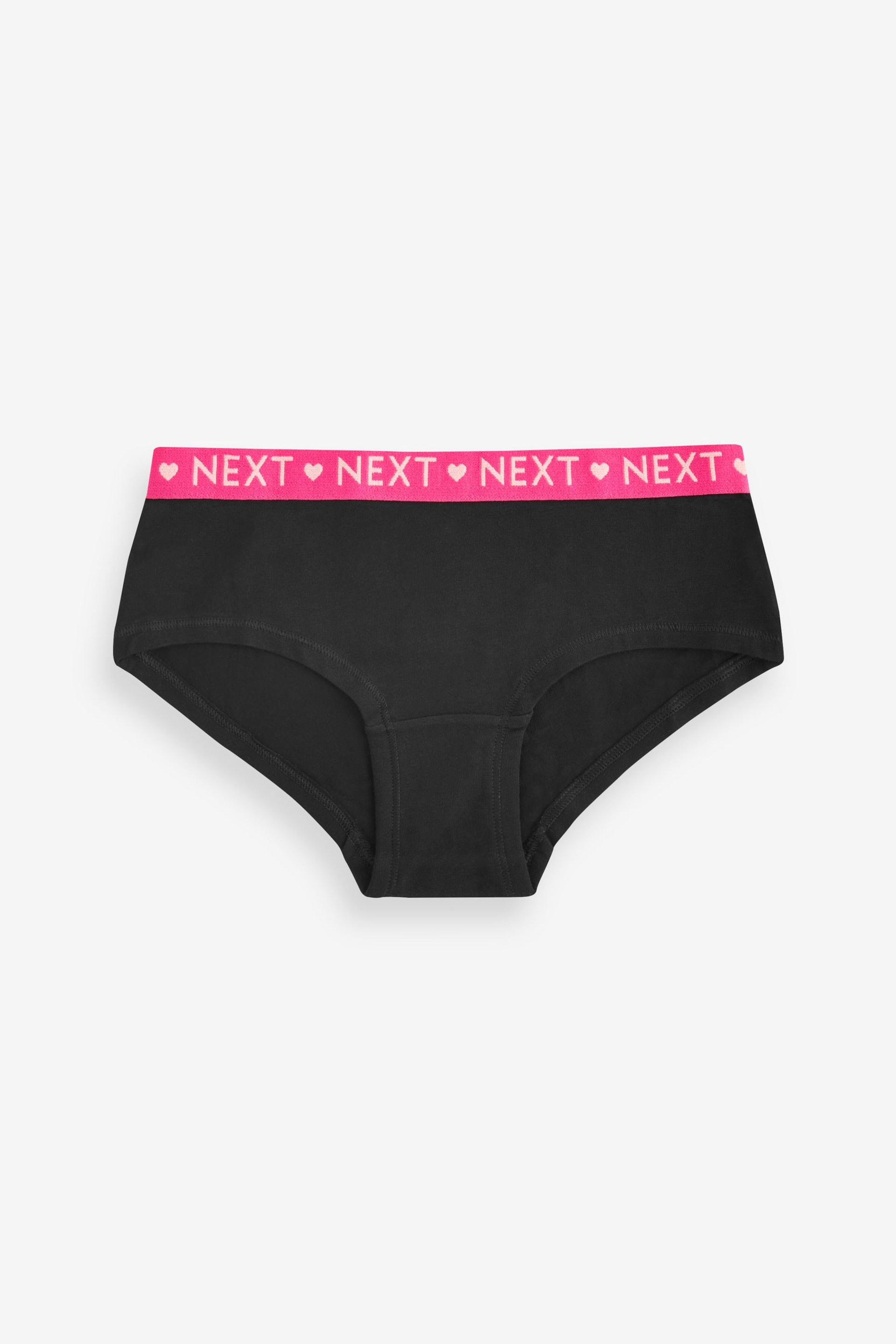 Black Bright Waistband Hipster 10 Pack (2-16yrs) - Image 2 of 12