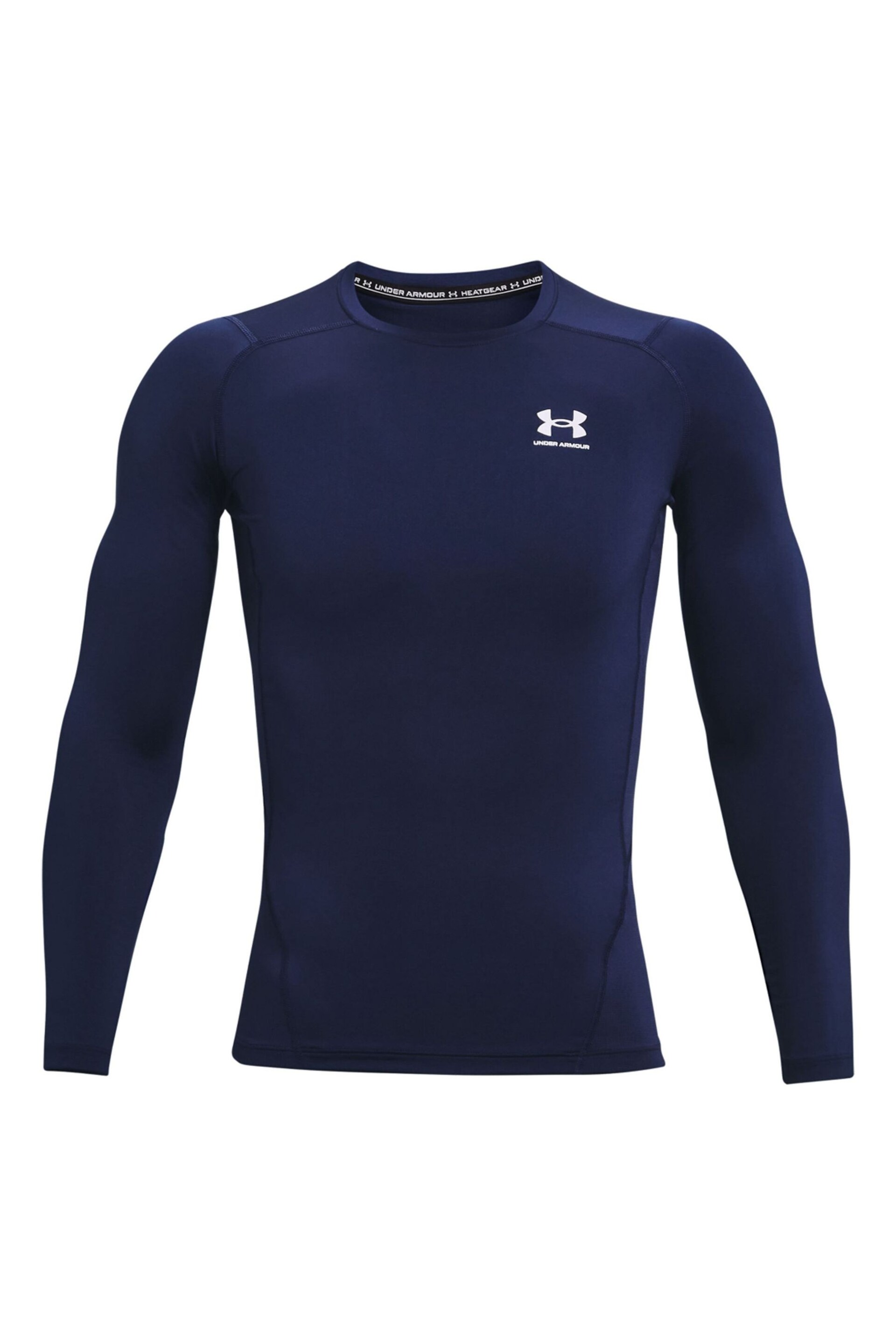 Under Armour Navy/White Under Armour Navy/White Heatgear Long Sleeve T-Shirt - Image 5 of 6