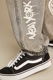 Grey Grafitti Jersey Denim Cargo Trousers (3-16yrs) - Image 8 of 12