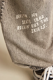 Grey Grafitti Jersey Denim Cargo Trousers (3-16yrs) - Image 9 of 12