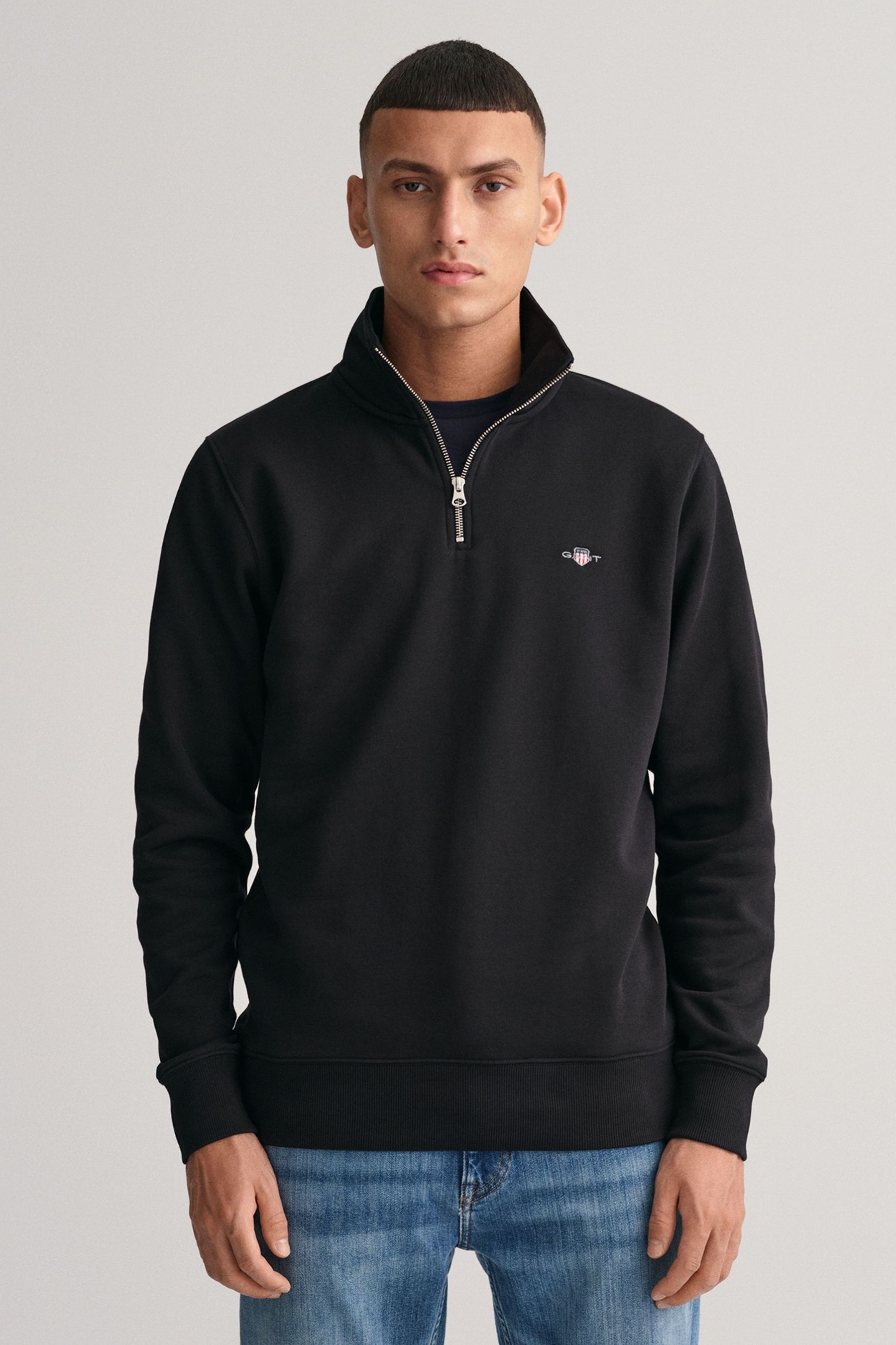 Buy GANT Shield Half Zip Sweatshirt from the Next UK online shop