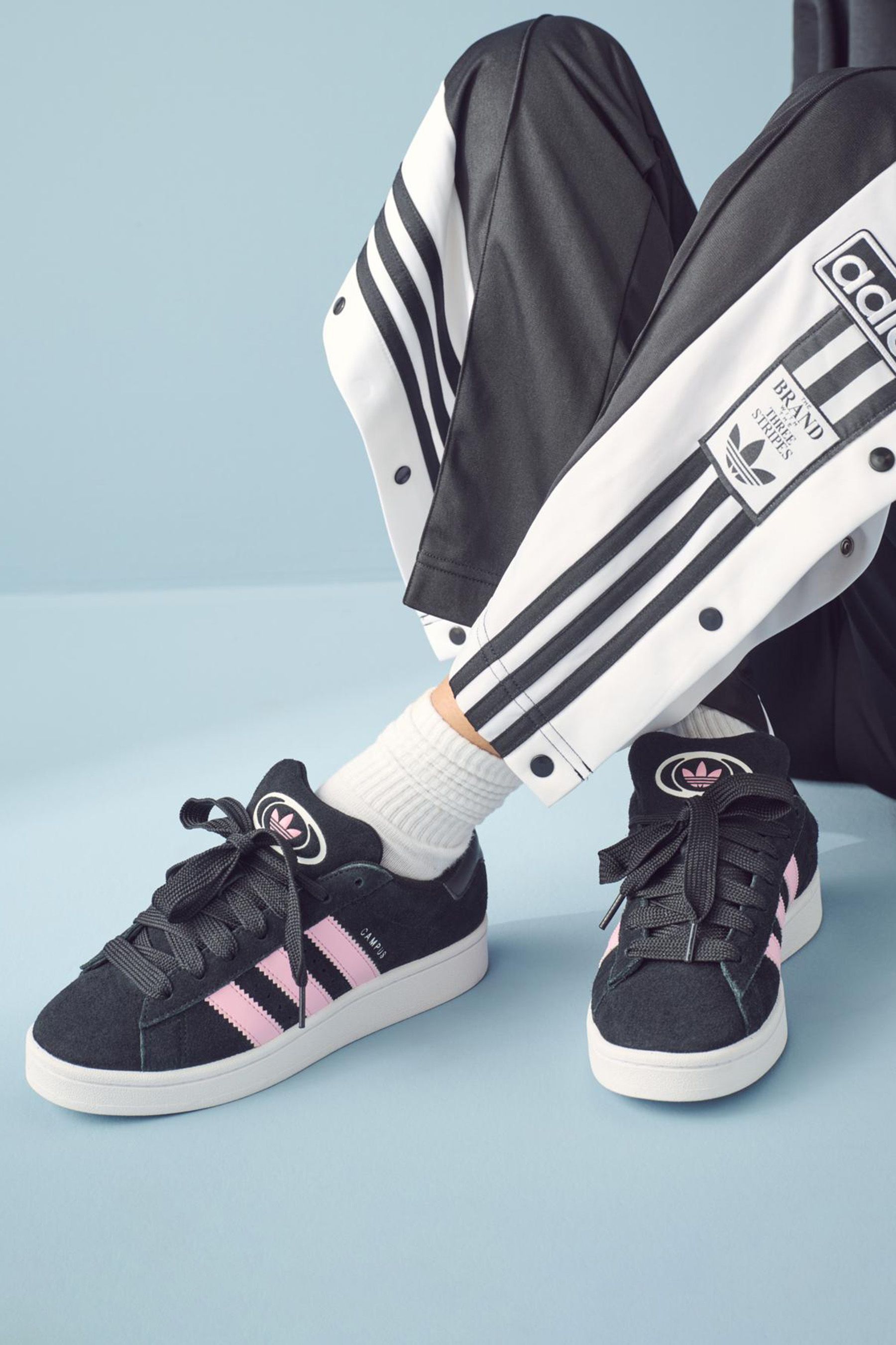 Outfits with pink adidas shoes store