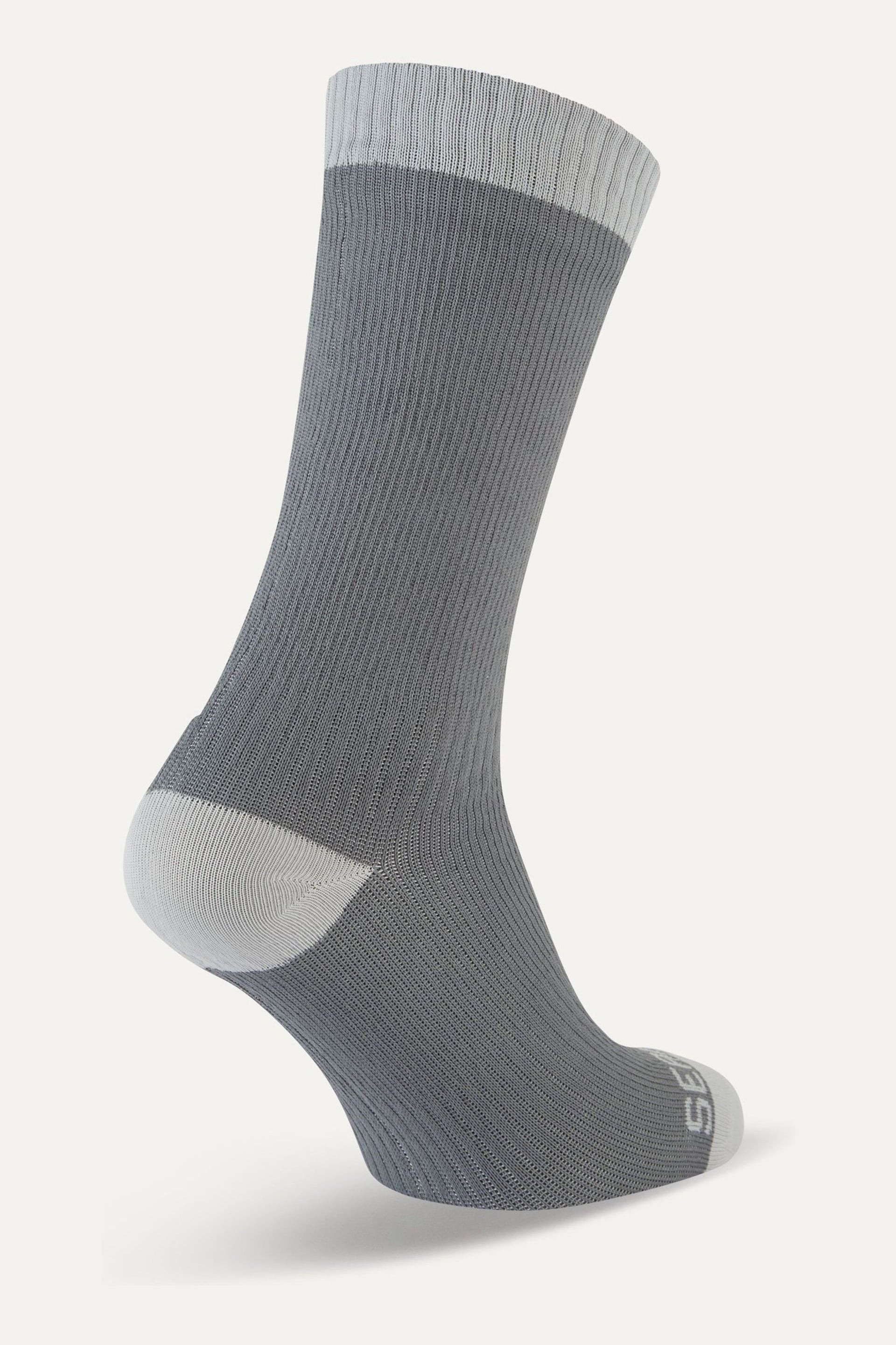 Sealskinz Wiveton Waterproof Warm Weather Mid Length Black Socks - Image 2 of 2