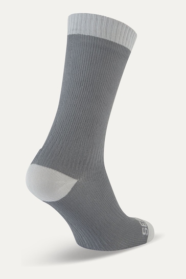 Sealskinz Wiveton Waterproof Warm Weather Mid Length Black Socks