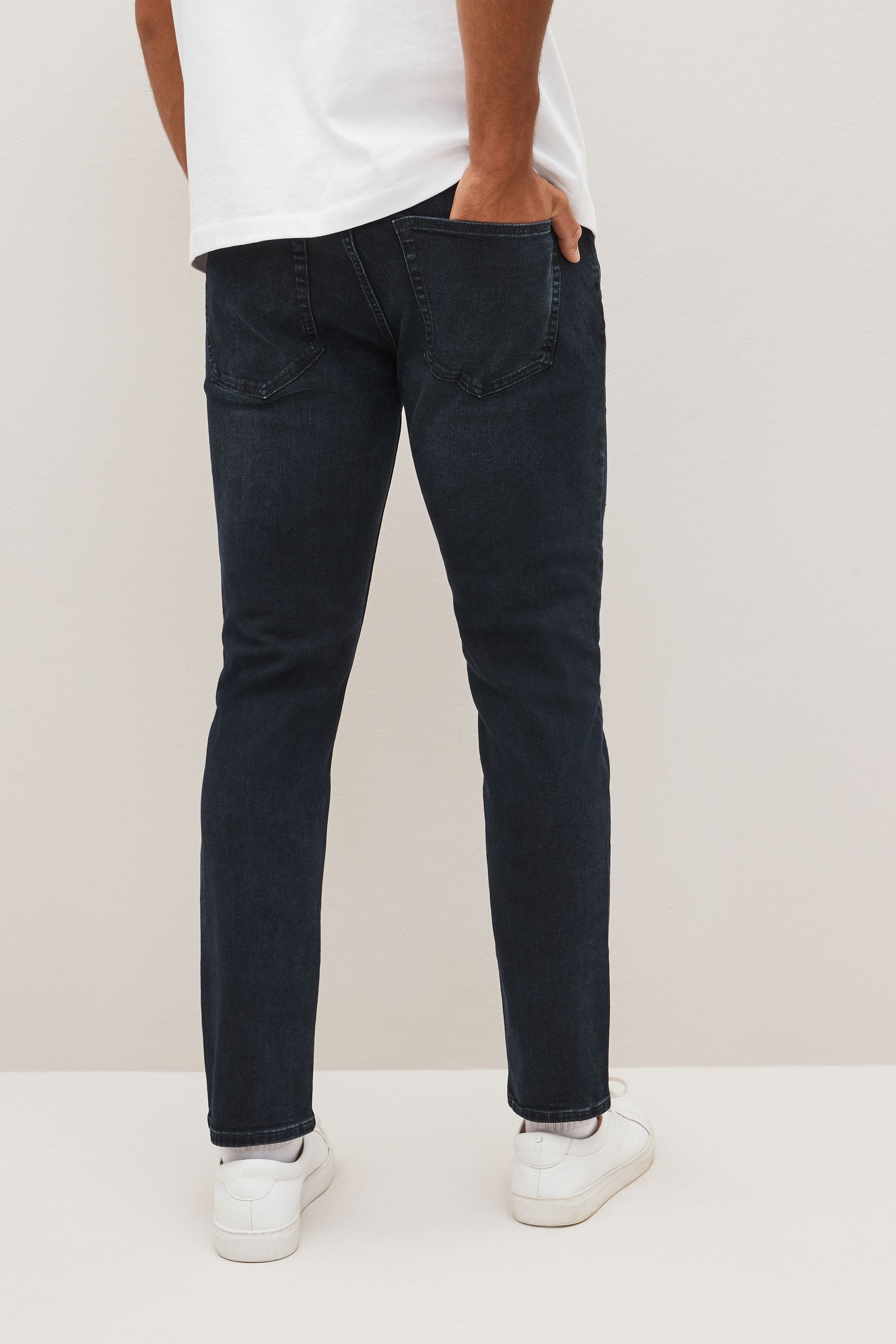 Denim top blue black