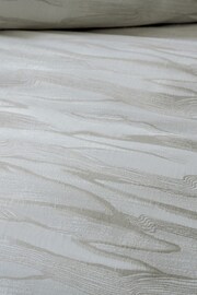 Silver/White Valencia Marble Jacquard Duvet Cover and Pillowcase Set - Image 3 of 6