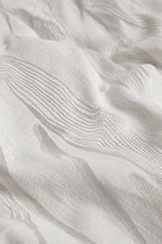 Silver/White Valencia Marble Jacquard Duvet Cover and Pillowcase Set - Image 6 of 6