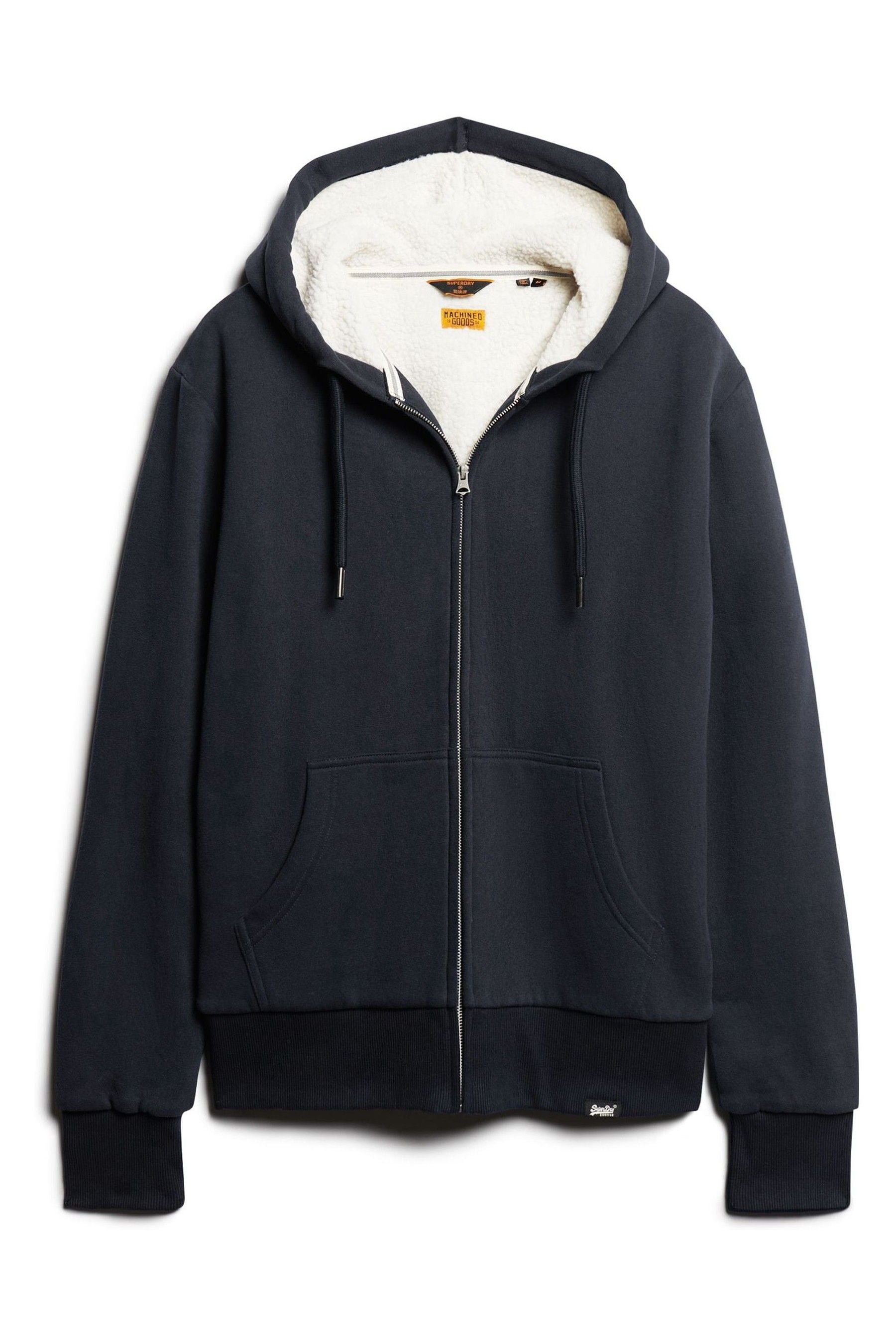 Borg lined hoodie sales