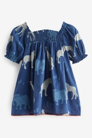 Blue Animals Puff Sleeve Dress (3mths-8yrs) - Image 6 of 7