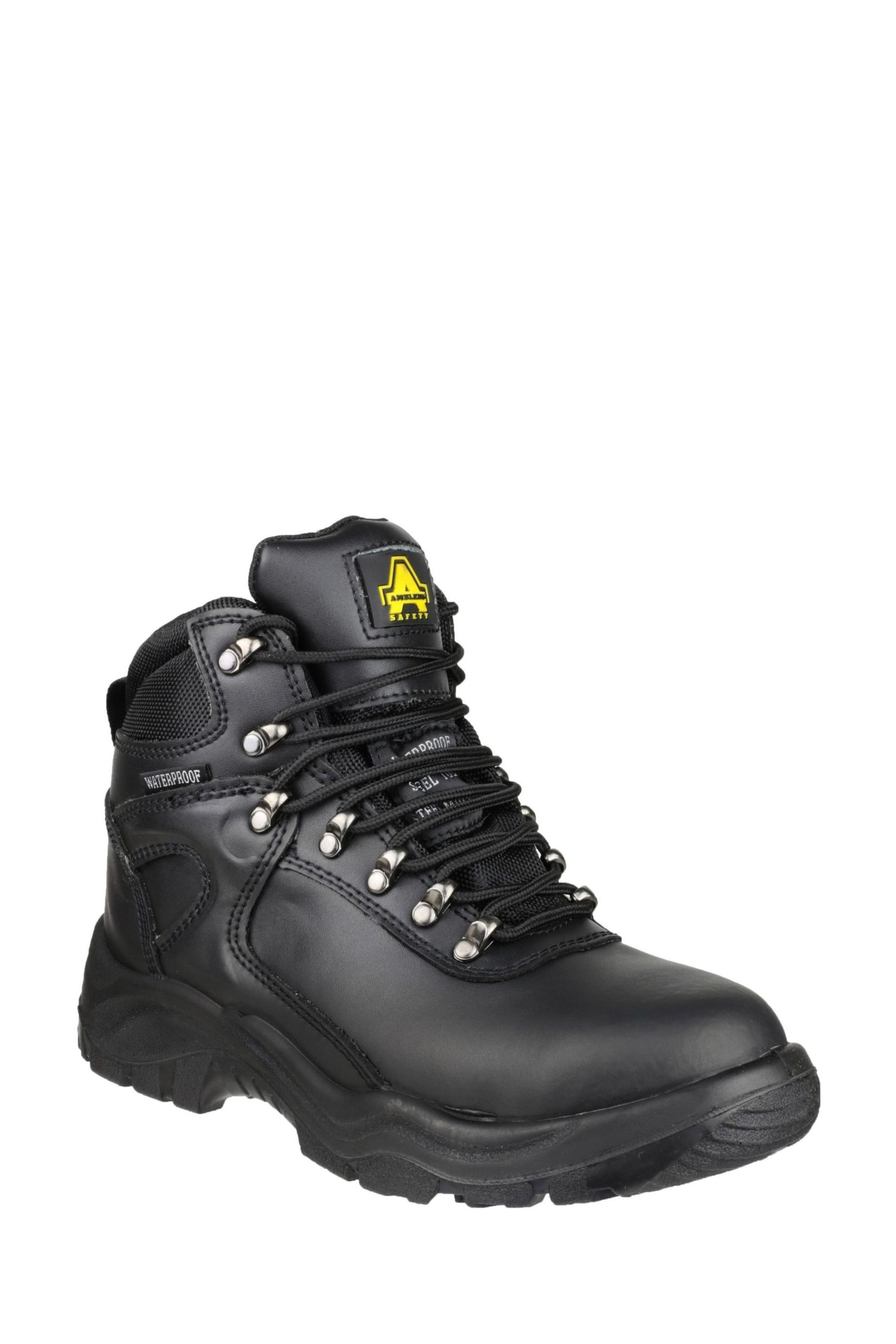 Amblers Safety Black FS218 Waterproof Lace Up Safety Boots