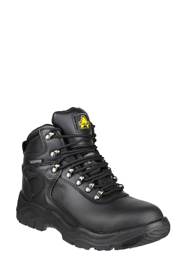 Amblers Safety Black FS218 Waterproof Lace-Up Safety Boots