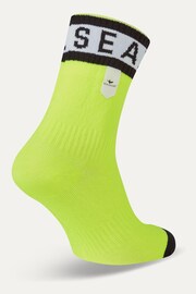 Sealskinz Mautby Waterproof Warm Weather Ankle Length Green Socks With Hydrostop - Image 2 of 2