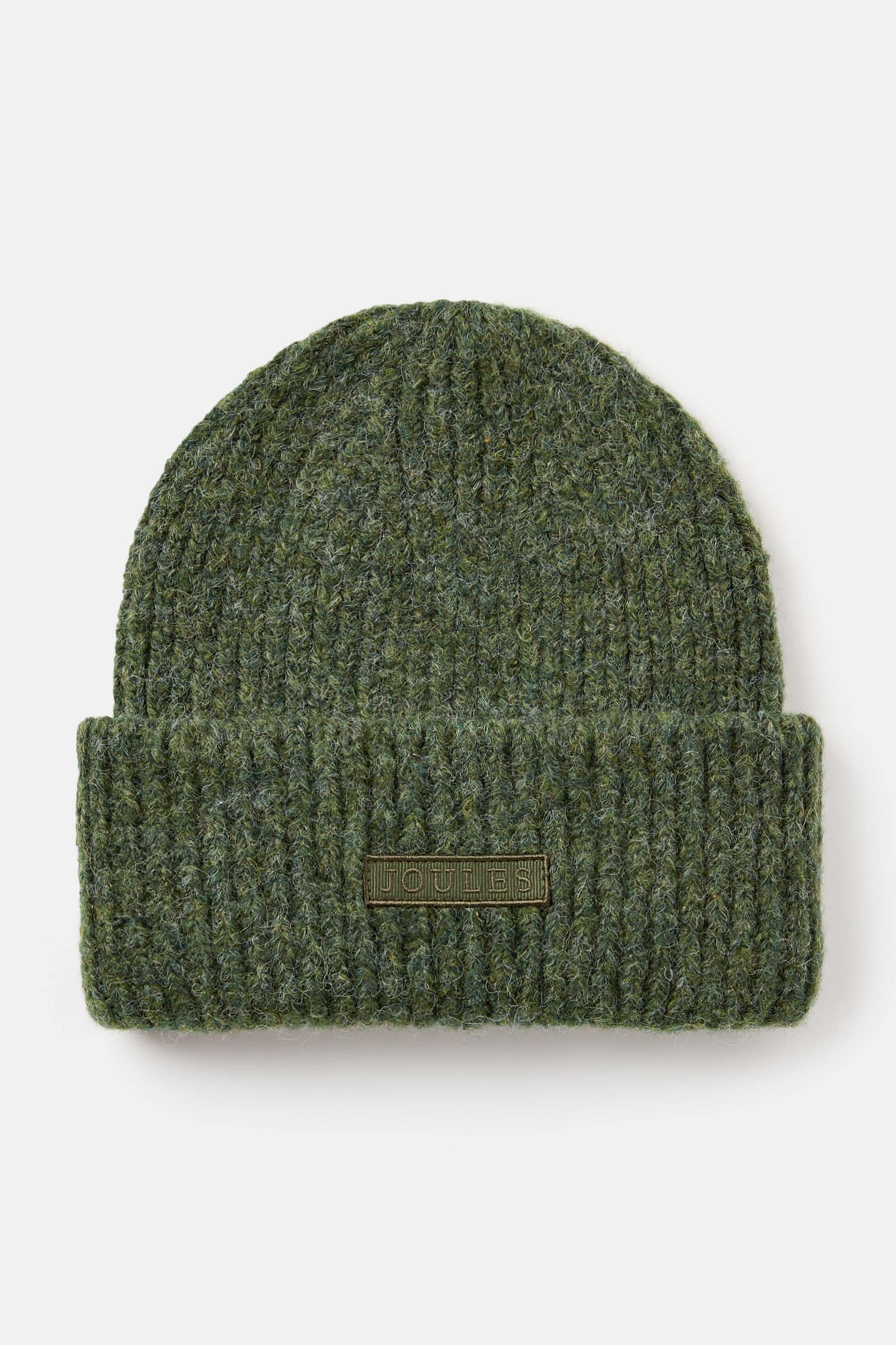Buy Joules Eloise Green Oversized Knitted Beanie Hat from the Next