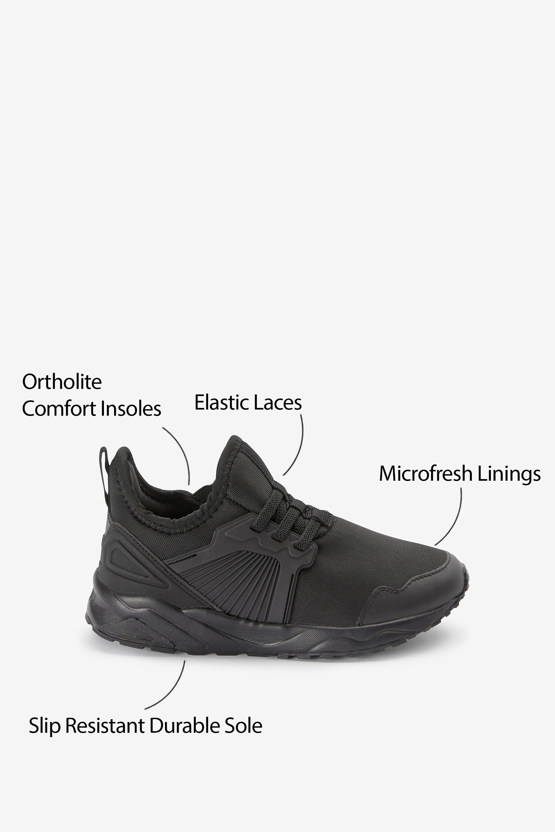 Trainers with hotsell black sole