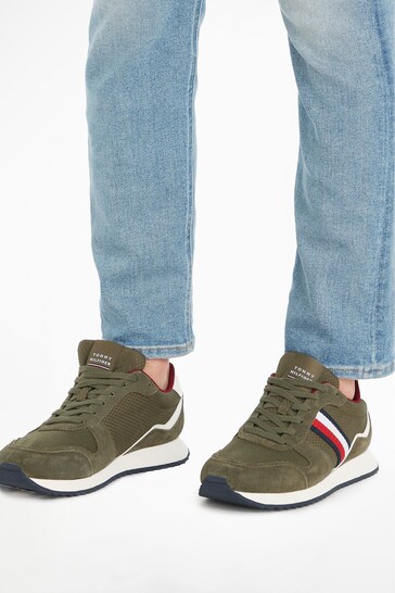 Tommy Hilfiger Green Runner Trainers