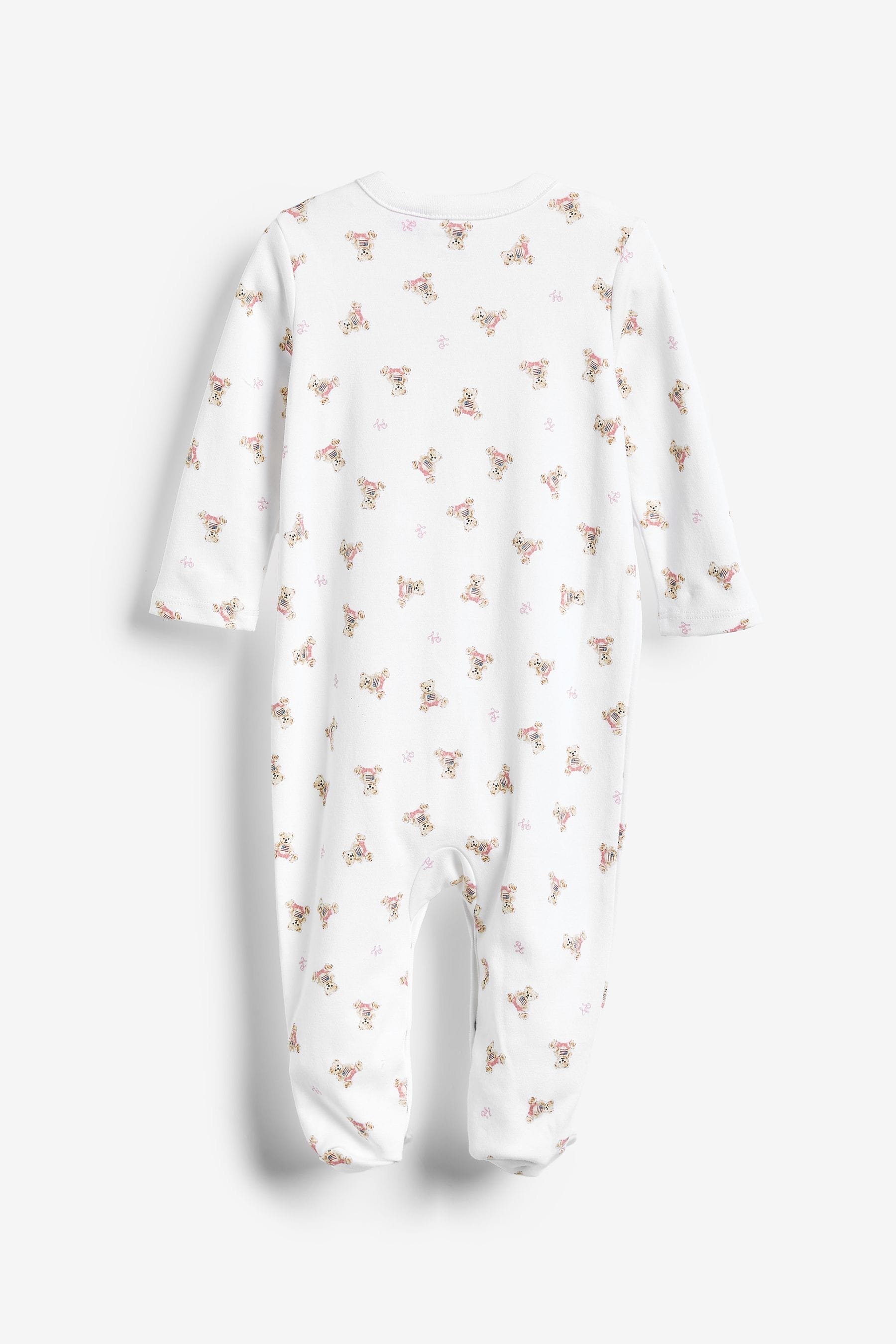 Polo Ralph Lauren Girls Baby Pink Bears Babygrow