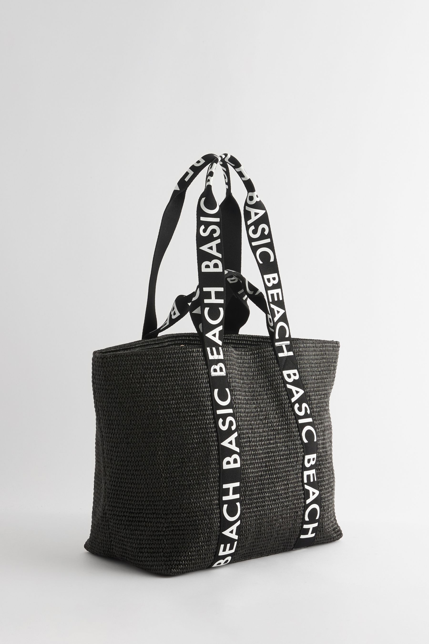 Buy Rockett St George Black Slogan Handle Beach Tote Bag from the Next UK online shop