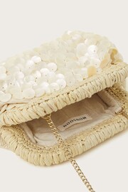 Monsoon Natural Hand-Beaded Shell Clutch - Image 4 of 4