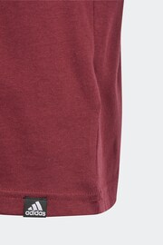 adidas Berry Red Sportswear Table Growth Graphic T-Shirt - Image 6 of 6