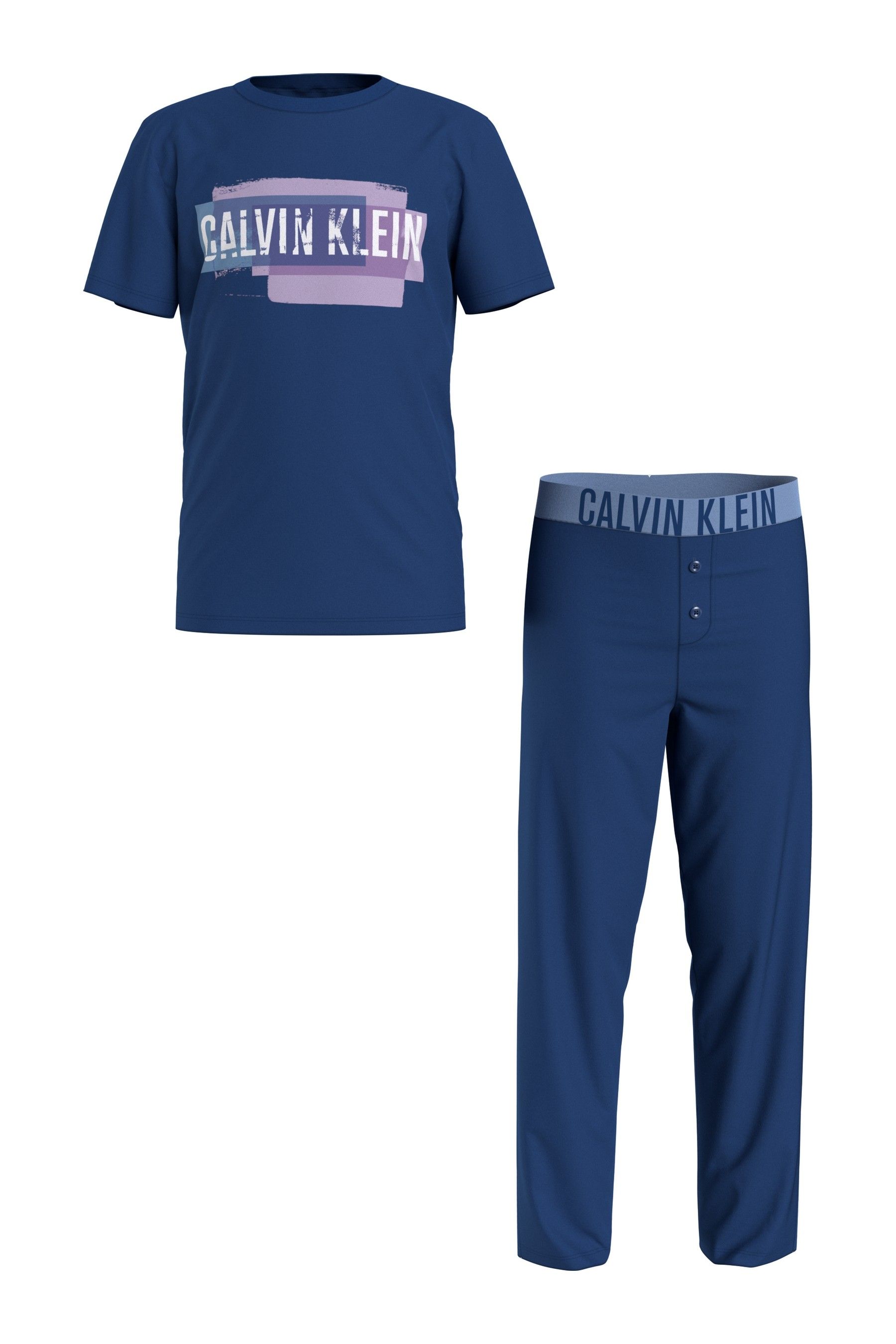 Buy Calvin Klein Kids Blue Intense Power Knit Sleepwear Set from Next Luxembourg
