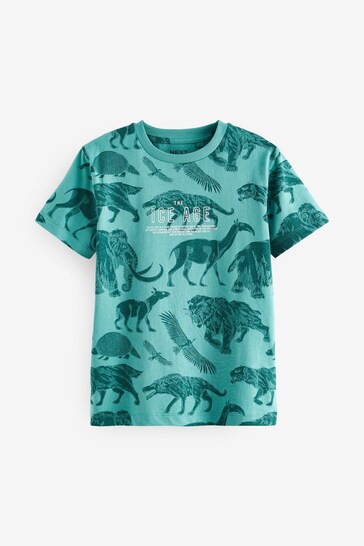 Orange/Teal Blue The Ice age Graphic T-Shirts 3 Pack (3-16yrs)