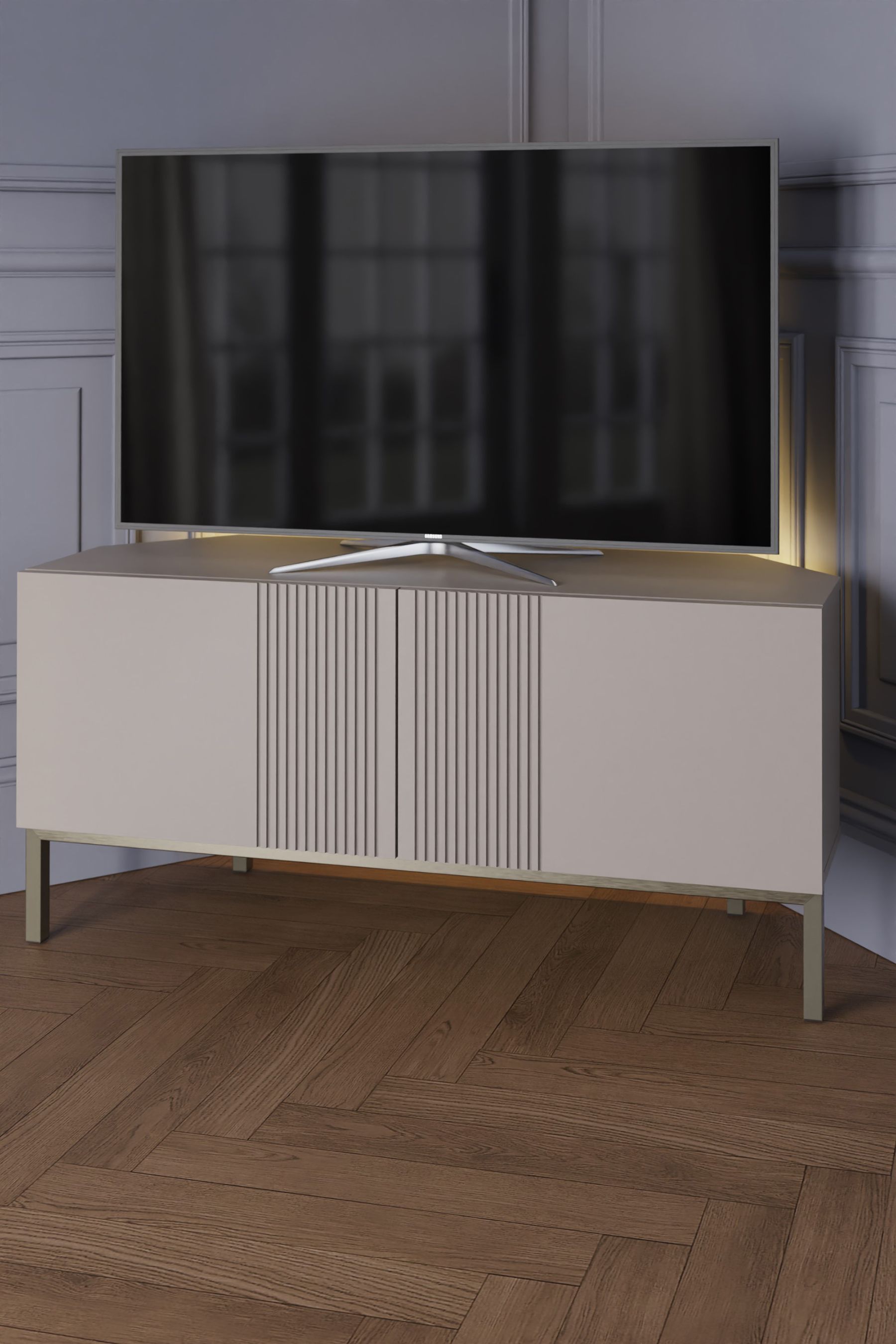 Grey corner tv shop unit ikea