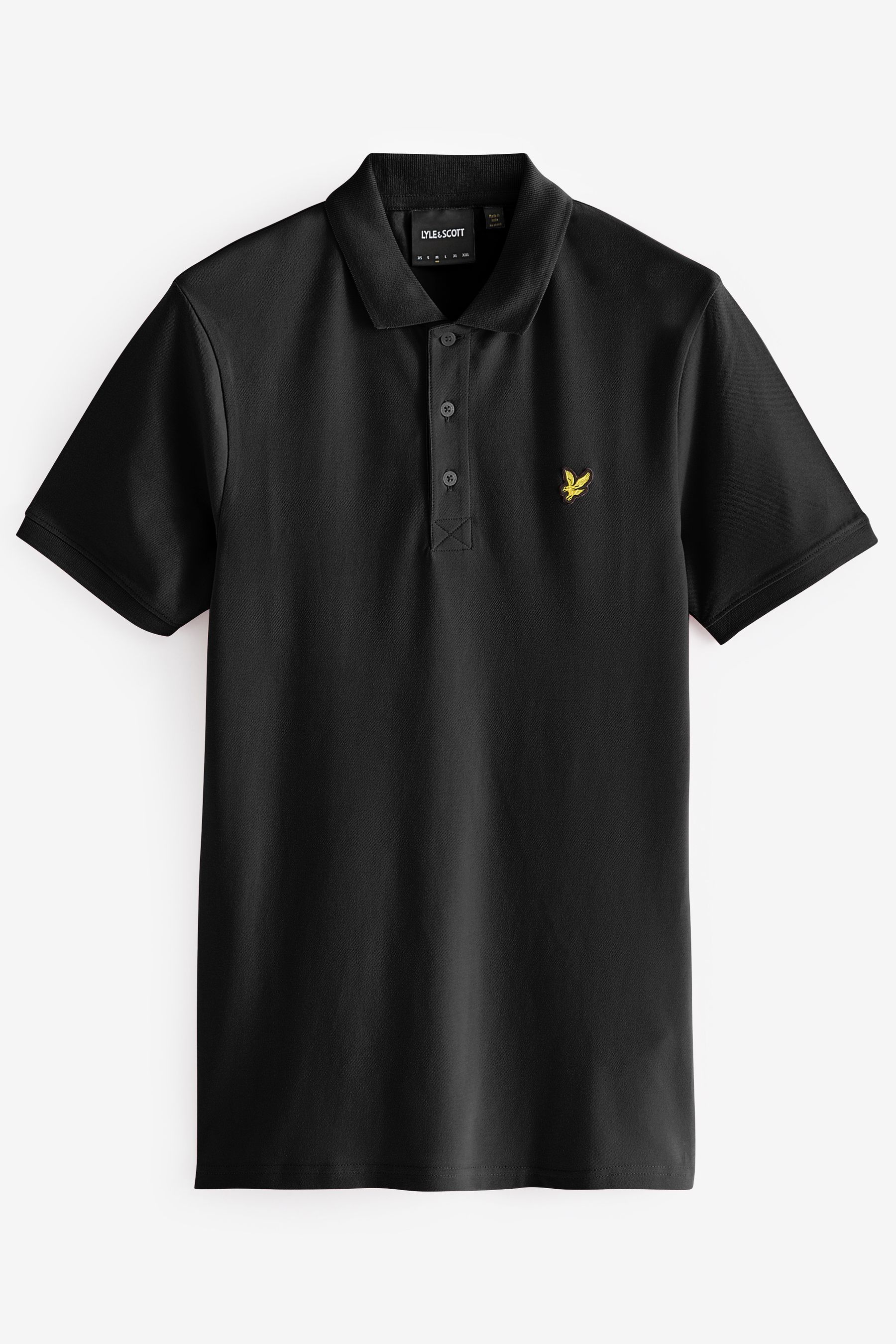 Lyle Scott Black Classic Polo Shirt
