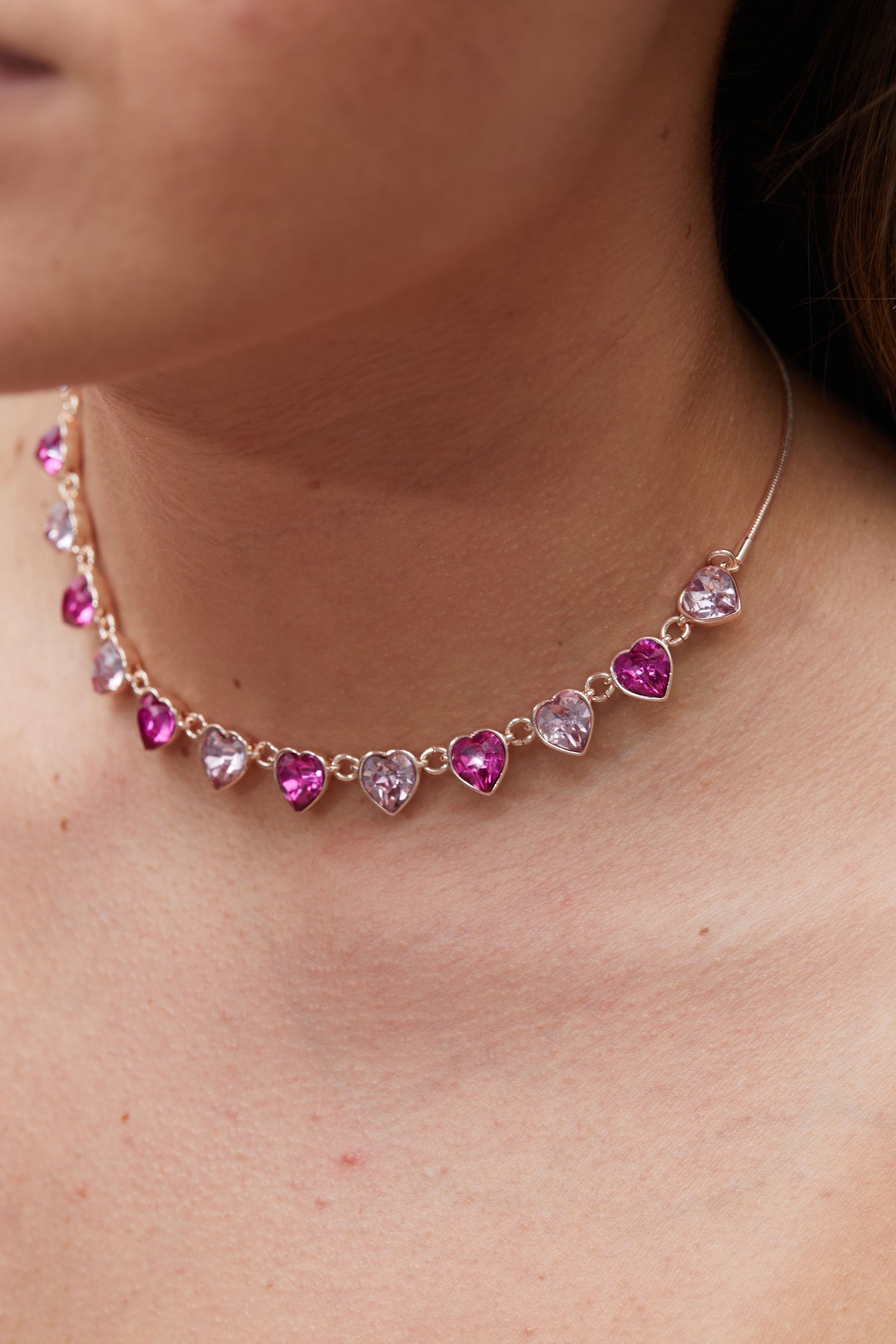 Buy Lipsy Jewellery Gold Tone Heart Toggle Necklace from the Next