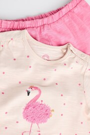 Pink Flamingo Baby Top and Shorts 2 Piece Set - Image 9 of 10