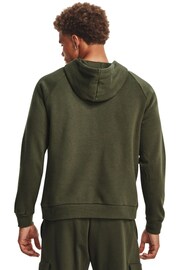 Under Armour Green Rival Fleece Logo Overhead Hoodie - Image 2 of 6