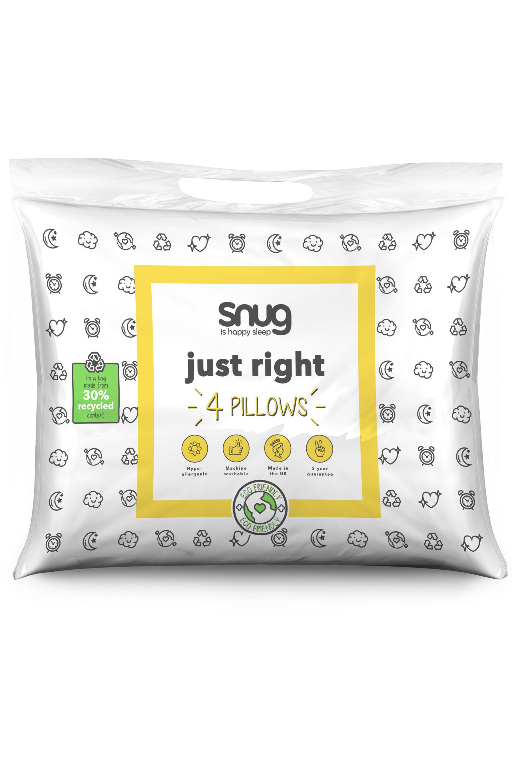 Silent night hot sale 4 pillows