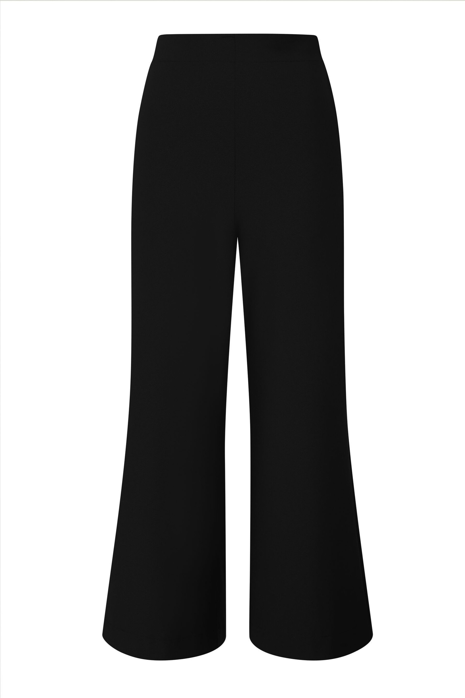 HotSquash Black Luxe-Lounge Wide Leg Crepe Trousers - Image 4 of 4