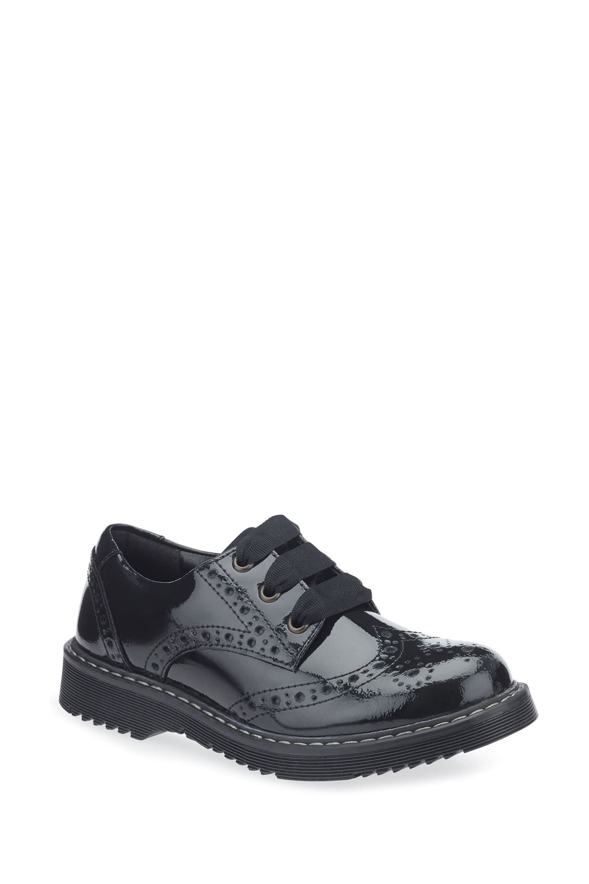 Start-Rite Impulsive Black Patent Leather School Shoes Wide Fit - Image 4 of 9