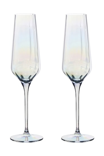 The DRH Collection Set of 2 Palazzo Champagne Flutes