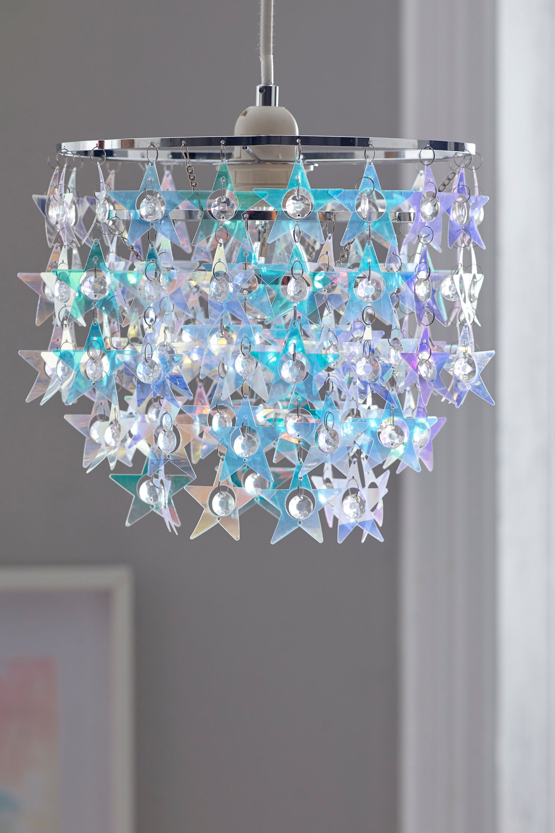 Teal lamp sales shade next