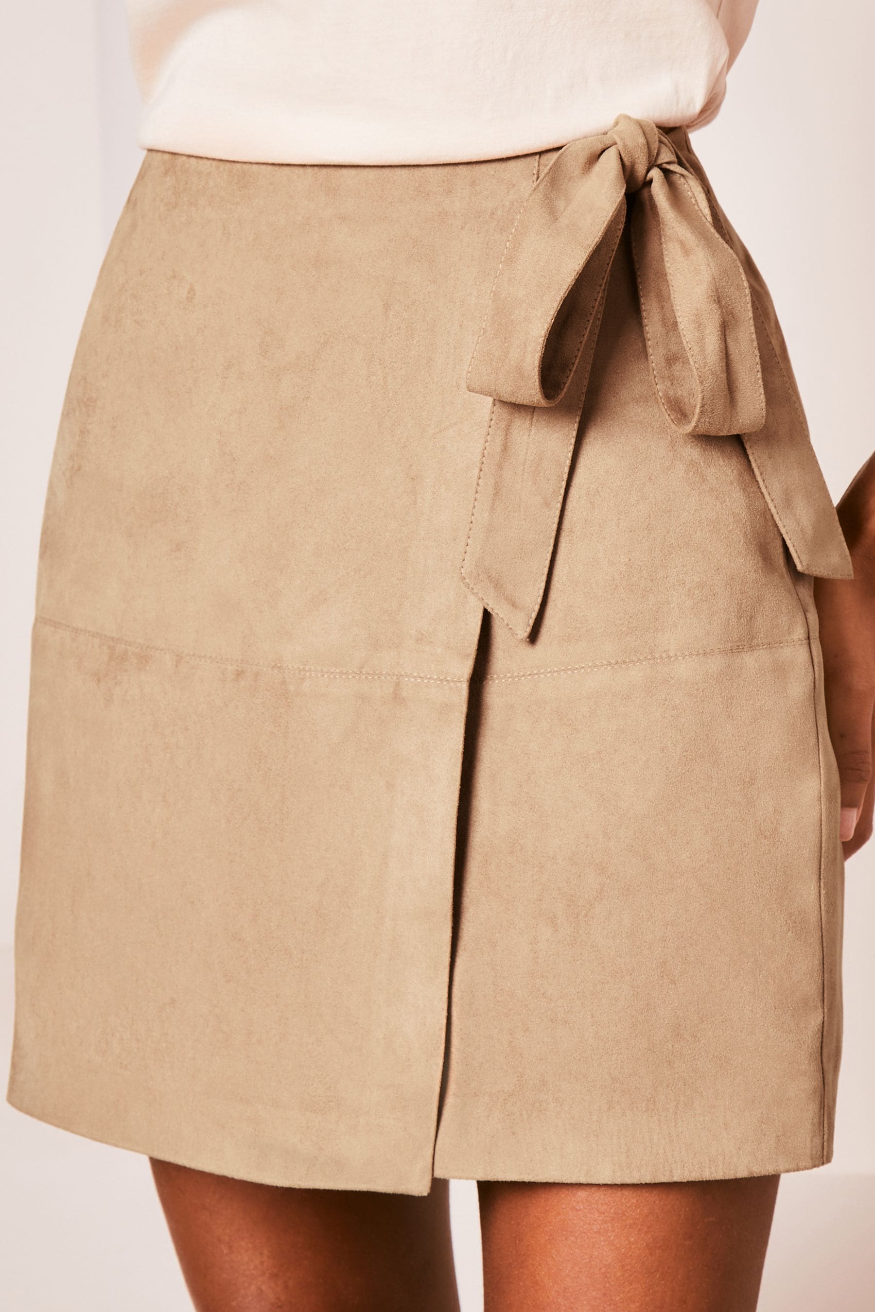 Tan wrap skirt uk outlet