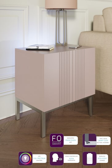 Frank Olsen Mulberry Iona 1 Door Side Table with SMART Features