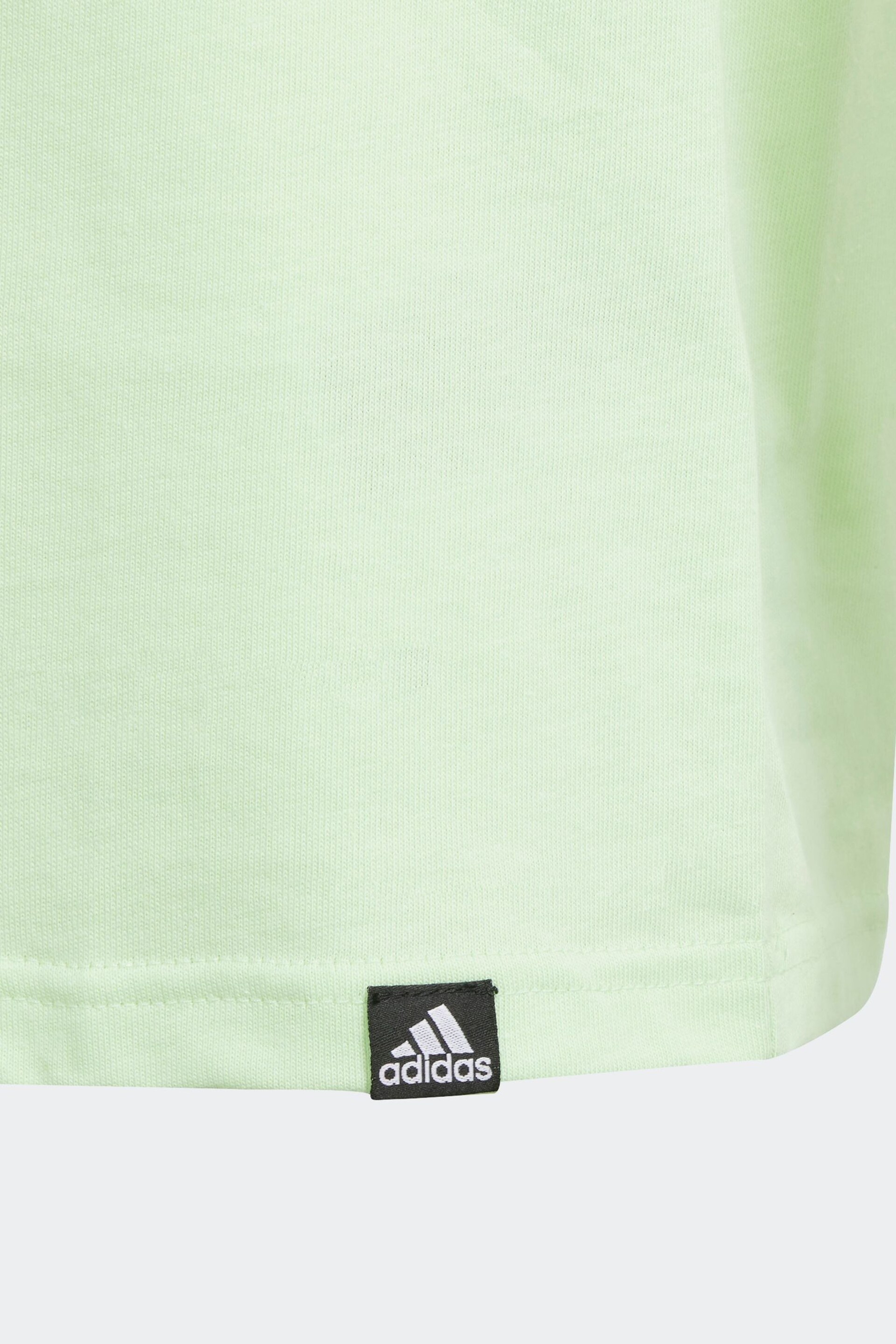 adidas Green Sportswear Table Illustrated Graphic T-Shirt - Image 5 of 5