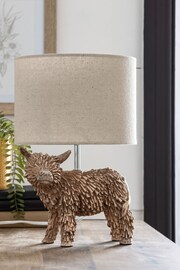 Natural Hamish The Highland Cow Table Lamp - Image 2 of 8