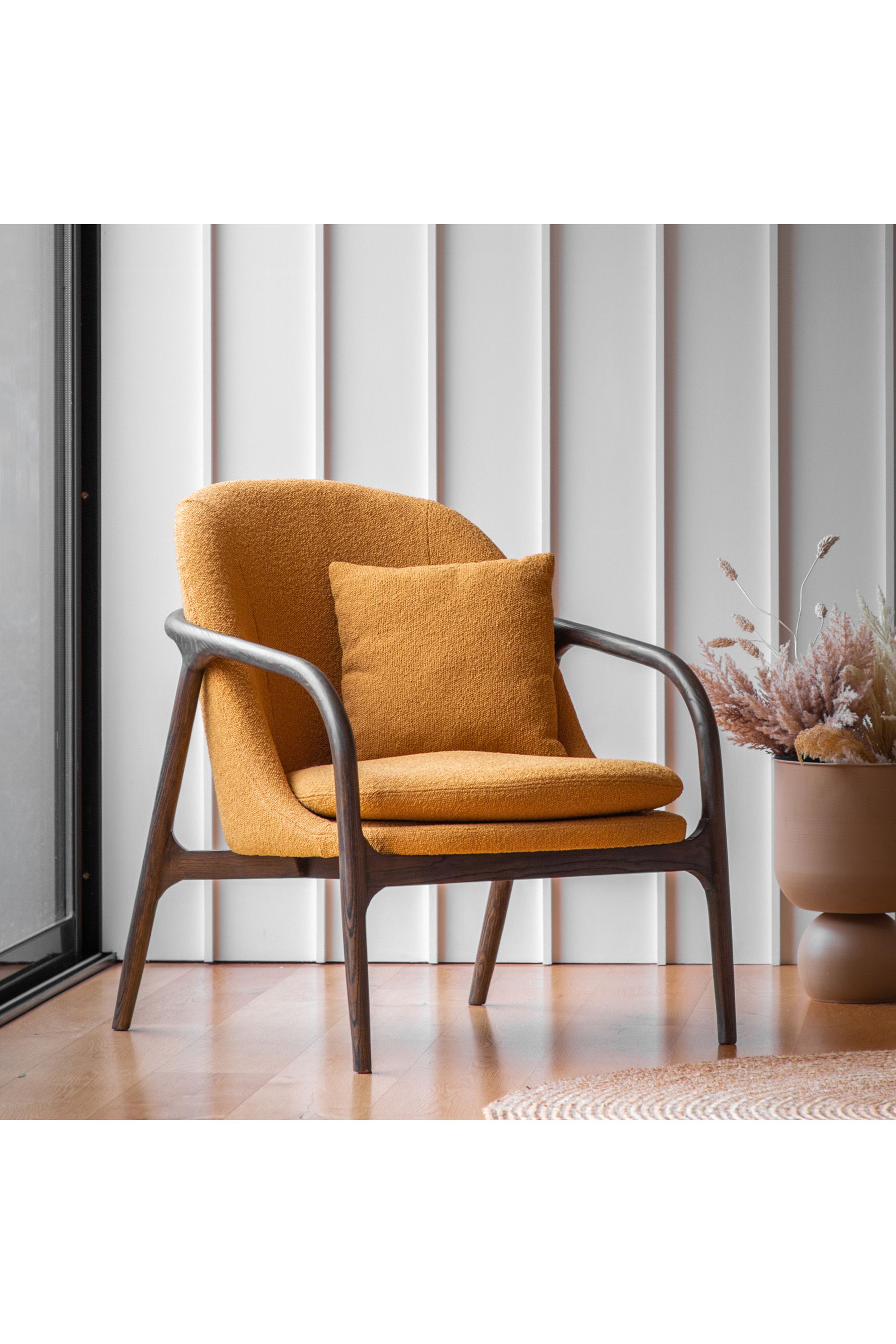 Gallery Home Ochre Amera Armchair