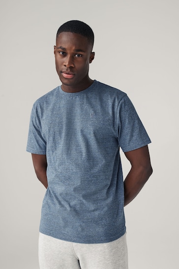 Blue/Navy 3 Pack Stag Marl T-Shirt