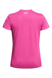 Under Armour Bright Pink V-Neck T-Shirt - Image 4 of 4
